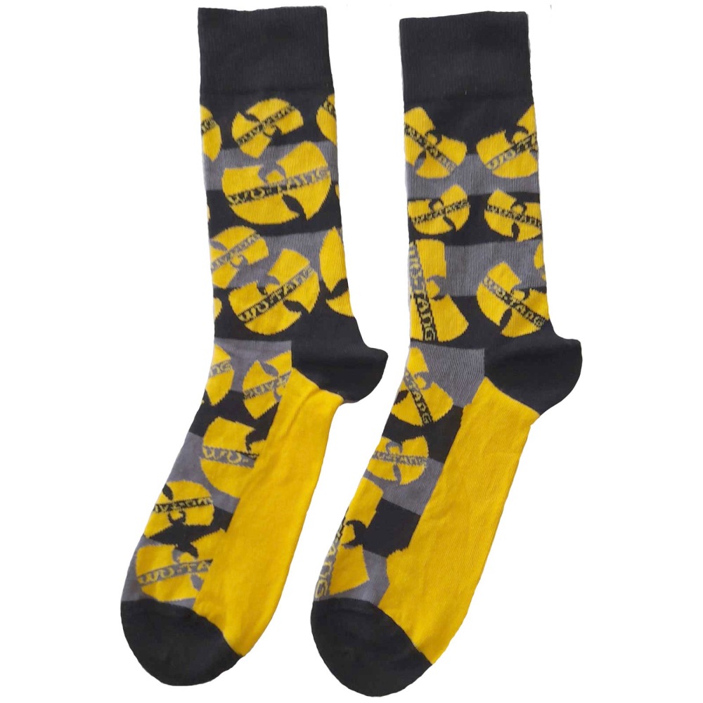 WuTang Clan - Logos Yellow Socks - EU 40-45 - Yellow/Grey